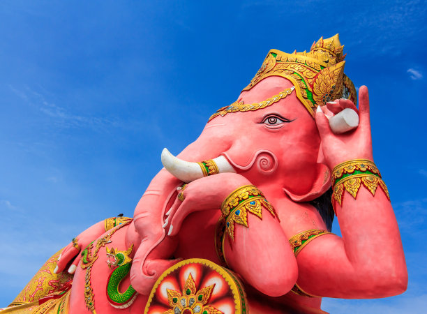 甘尼萨雕像受人尊敬图片下载