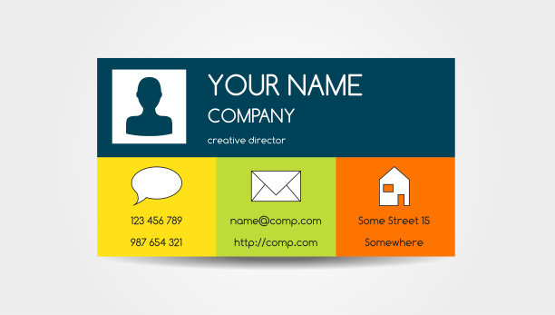 单面名片图片下载