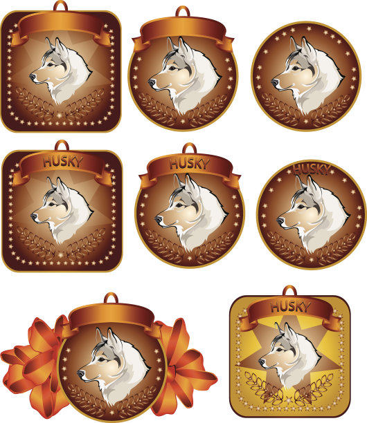 颁给狗展的奖牌图片下载