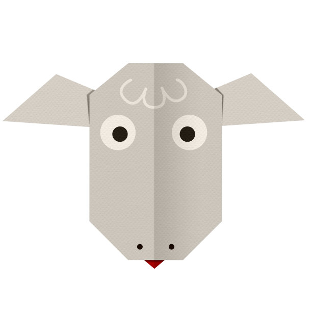 折纸羊(脸)图片下载