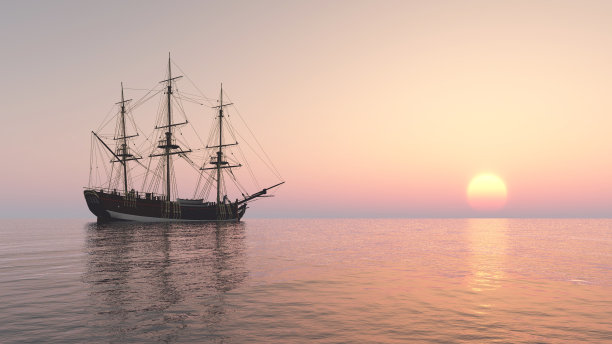 抛锚的帆船图片下载