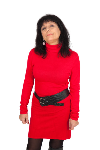 美丽的女人在不同的衣服里有不同的表情图片下载