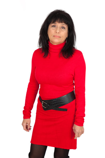 美丽的女人在不同的衣服里有不同的表情图片下载