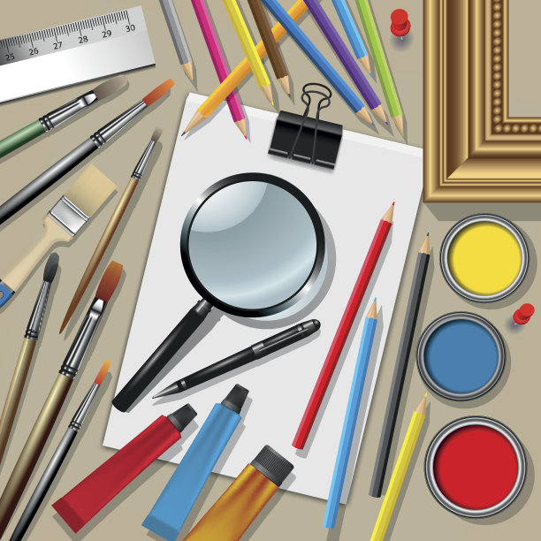 艺术家的工具图片下载