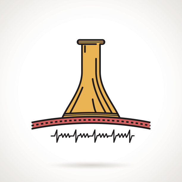 胎儿监测抽象矢量图标图片下载