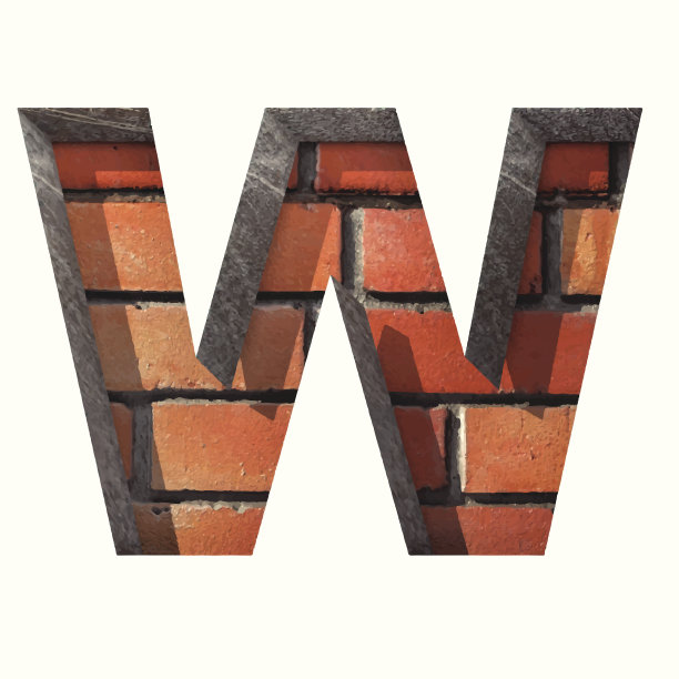 矢量砖切割图形w.粘贴到任何背景图片下载