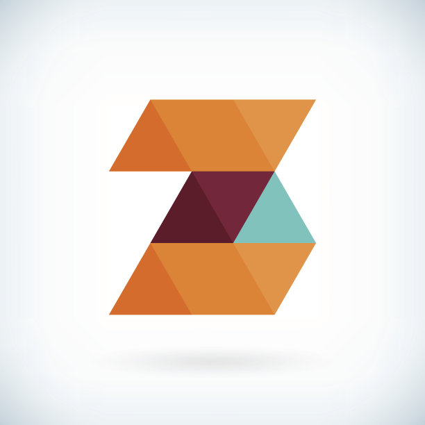 现代字母Z图标平面设计元素模板图片下载