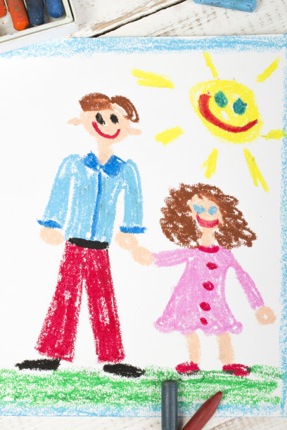 孩子做的父亲节快乐卡片图片下载