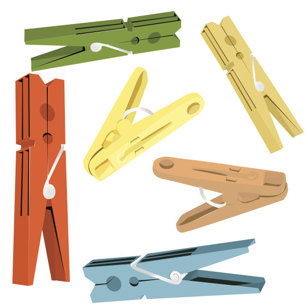 衣夹的向量图片下载