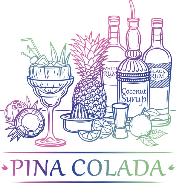热带鸡尾酒 Pina Colada图片下载