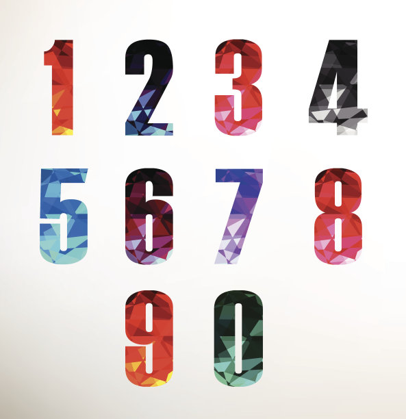 彩色数字图片下载