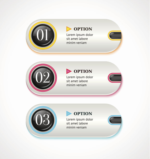 选项按钮与颜色元素图片下载