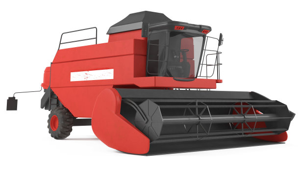 联合收割机孤立图片下载