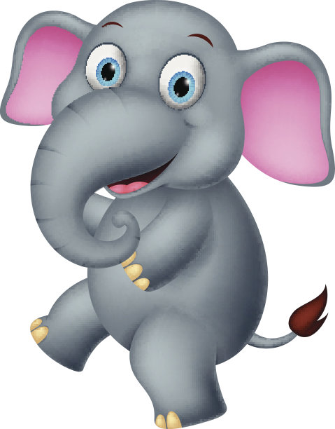 幸福象卡通图片下载