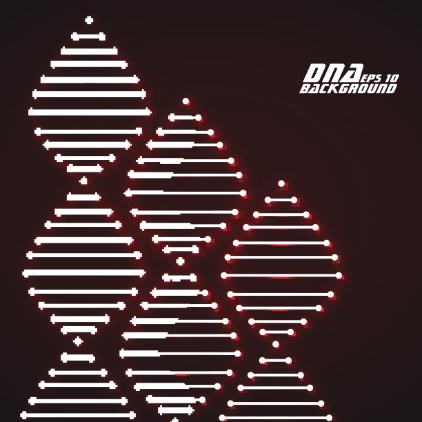 霓虹灯dna螺旋。抽象的背景。矢量插图。Eps10图片下载