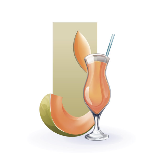 蜜瓜加果汁，鸡尾酒，冰沙图片下载