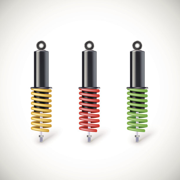 汽车减震器和弹簧。图片下载