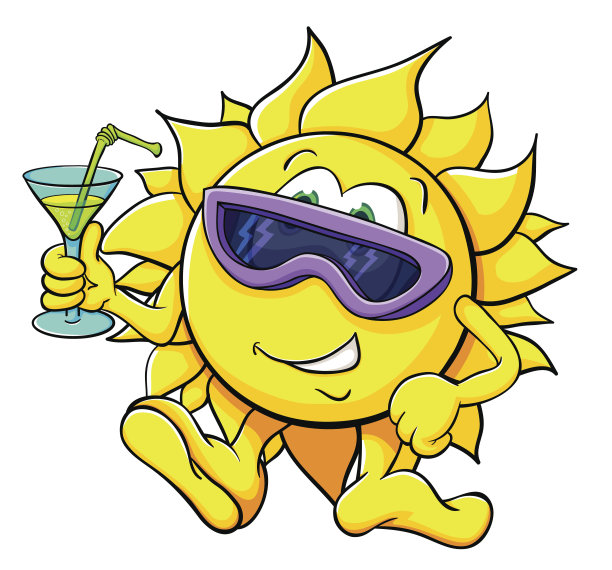 可爱的卡通的太阳图片下载