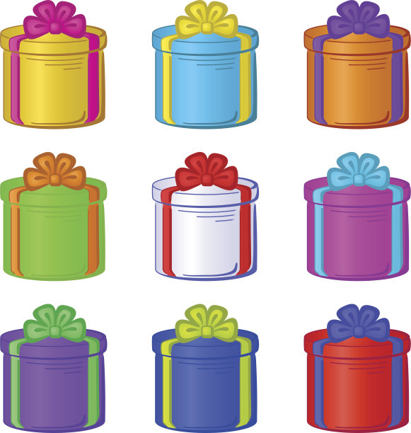 礼物盒轮图片下载