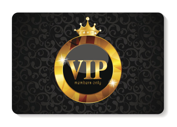 VIP会员卡矢量插图图片下载