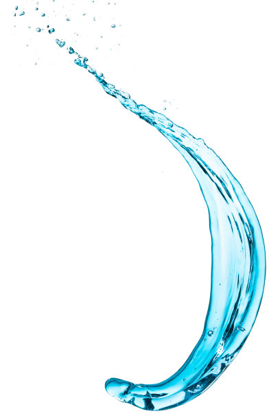 蓝绿色的水溅图片下载