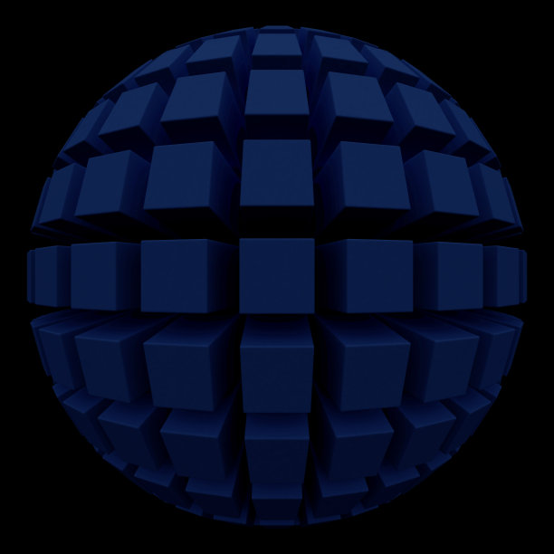 方形脸的黑暗球体图片下载