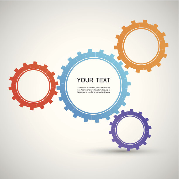 四矢量花齿轮图片下载