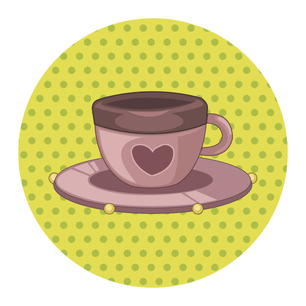 游乐场咖啡杯主题元素图片下载