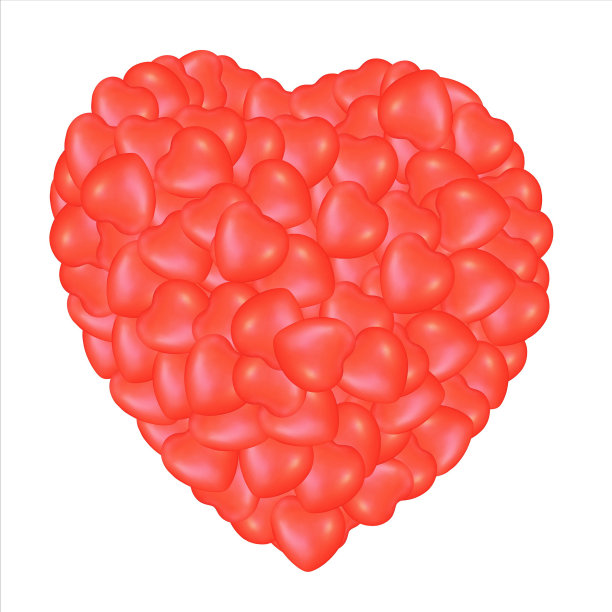 红色心形-插图图片下载