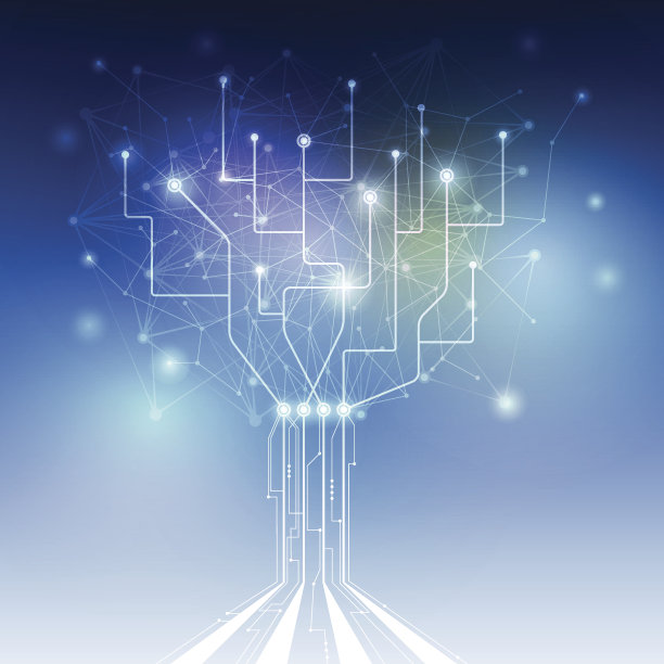 抽象未来-分子技术与电路板图片下载