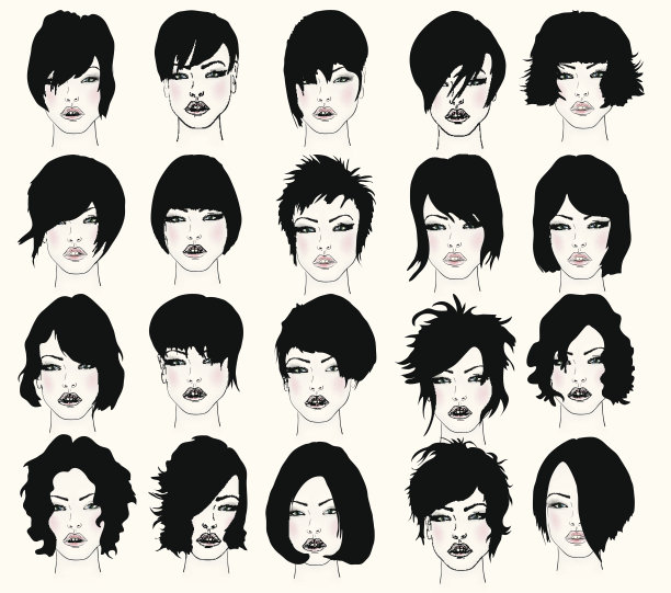 女性的发型图片下载