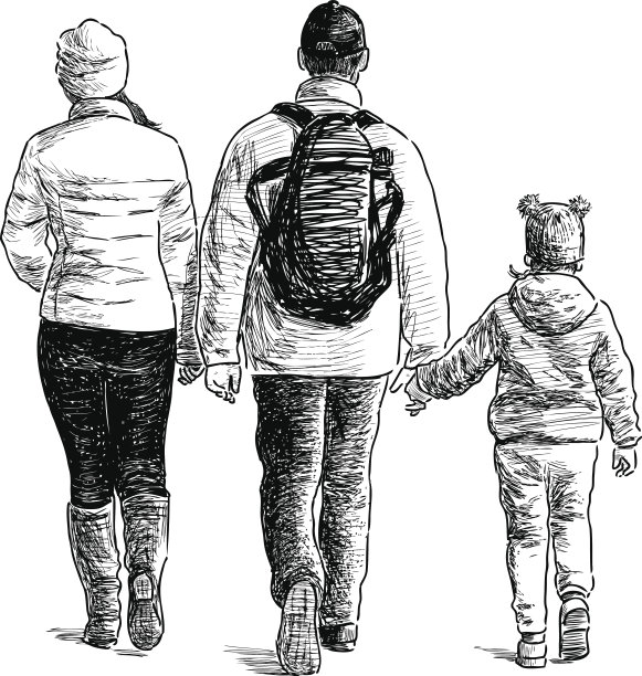 家庭漫步图片下载