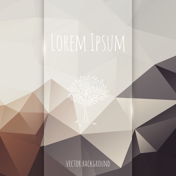 玻璃旗帜在多边形背景图片下载