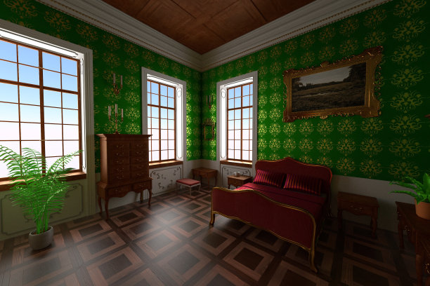 庄园室内-卧室图片下载