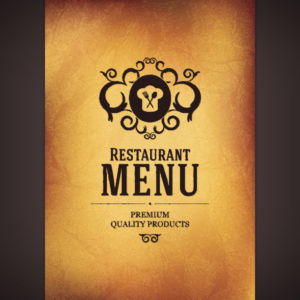 餐厅的菜单设计图片下载