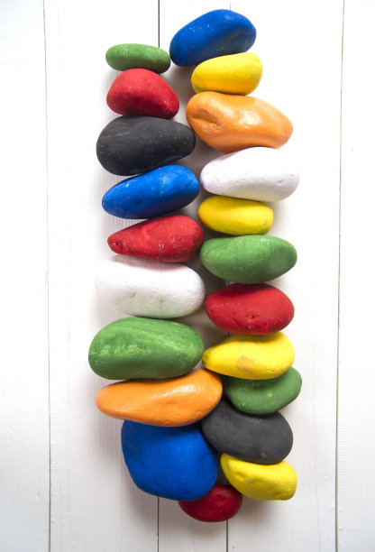 彩色的石头图片下载