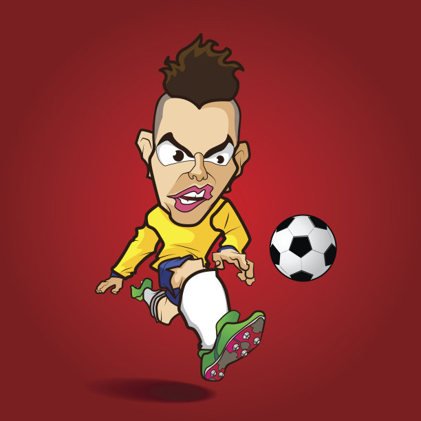 硬核足球射击卡通图片下载