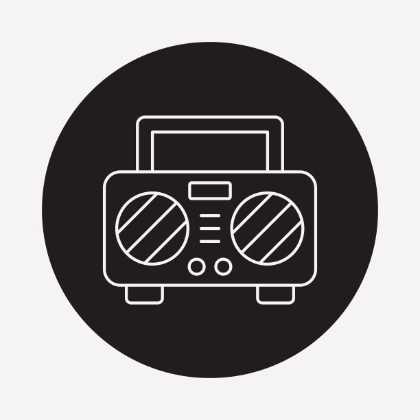 录音线性图标图片下载
