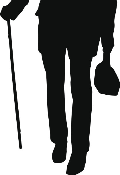 女性脚的矢量剪影。图片下载