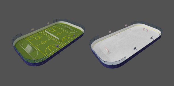运动场地三维模型图片下载