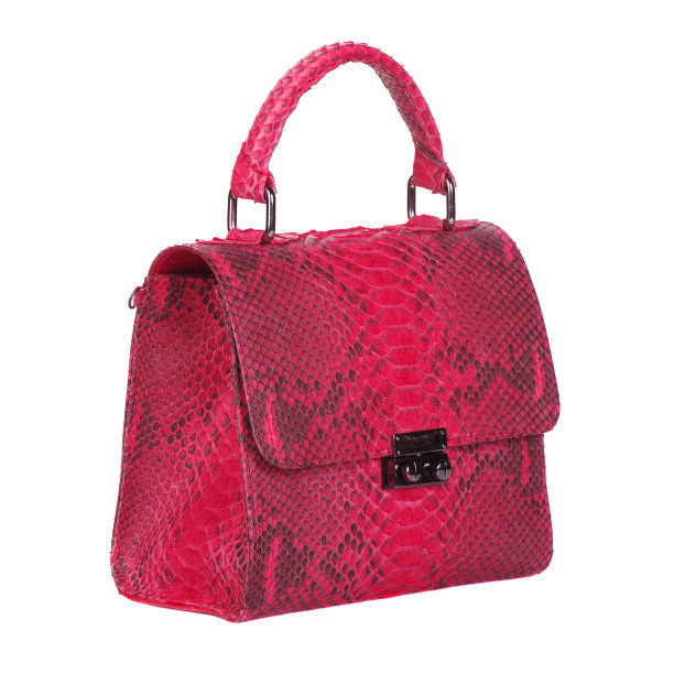 红色蛇皮包图片下载