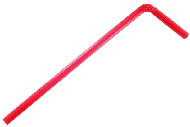 白色背景上的红色稻草图片下载