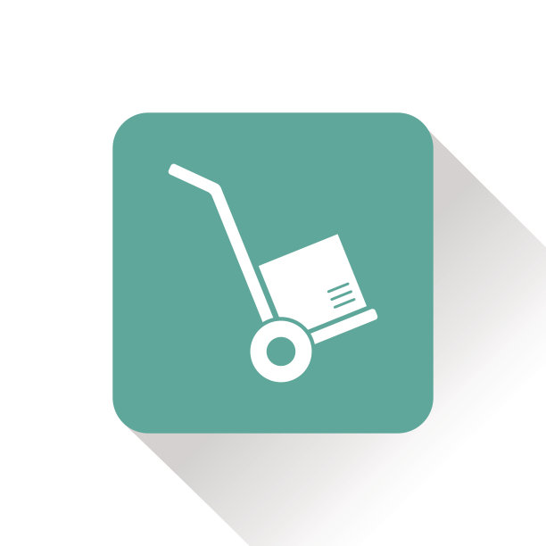 货物运输与手推车图标图片下载