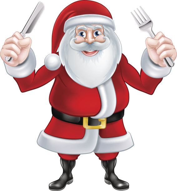圣诞老人圣诞食物图片下载