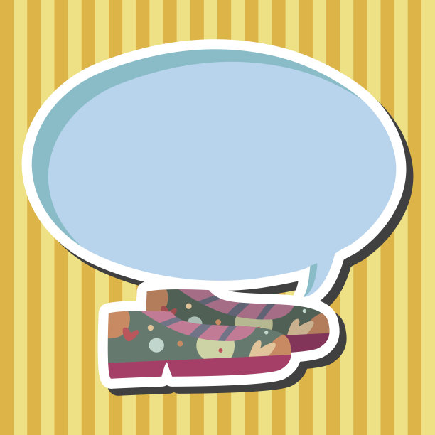 鞋子风格主题元素向量，eps图片下载