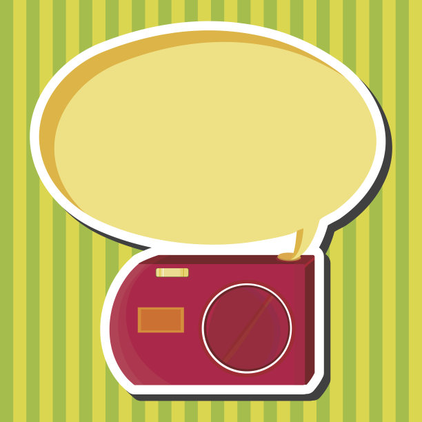 相机主题元素向量，eps图片下载