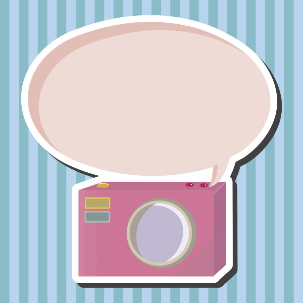 相机主题元素向量，eps图片下载