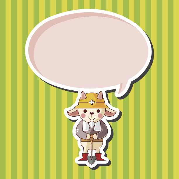 动物工作者卡通主题元素图片下载