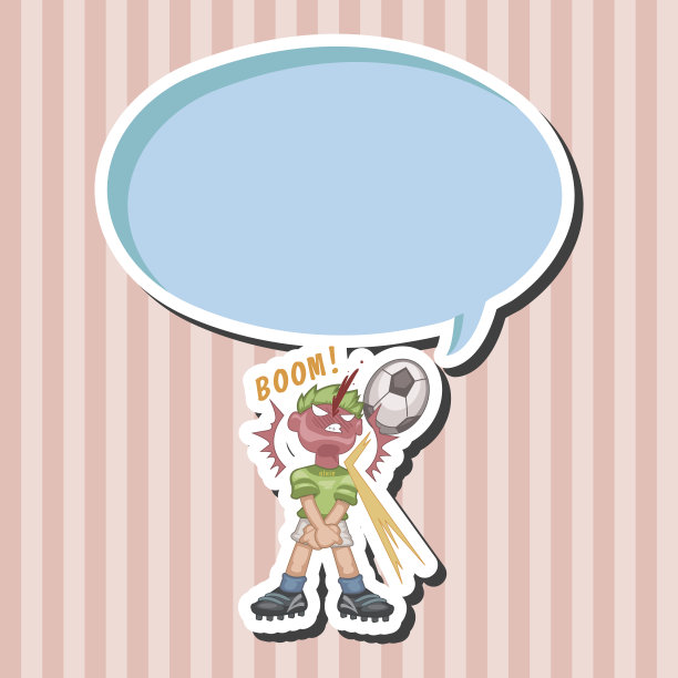 体育足球运动员主题元素向量，eps图片下载