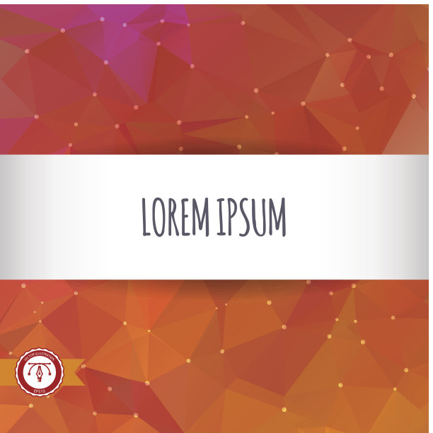 抽象彩色三角形背景。向量图片下载